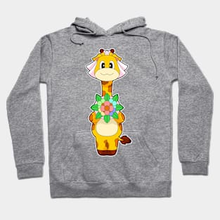 Giraffe Bride Flowers Wedding Hoodie